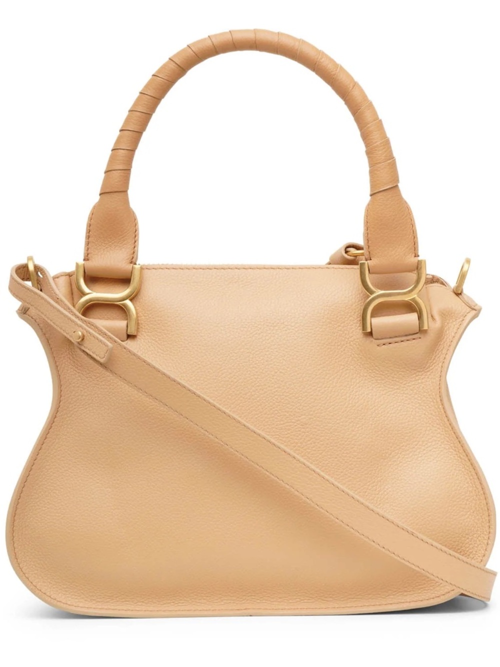 Chloe mini Marcie bag. Leather Satchel with Gold Hardware - Picture 2 of 16